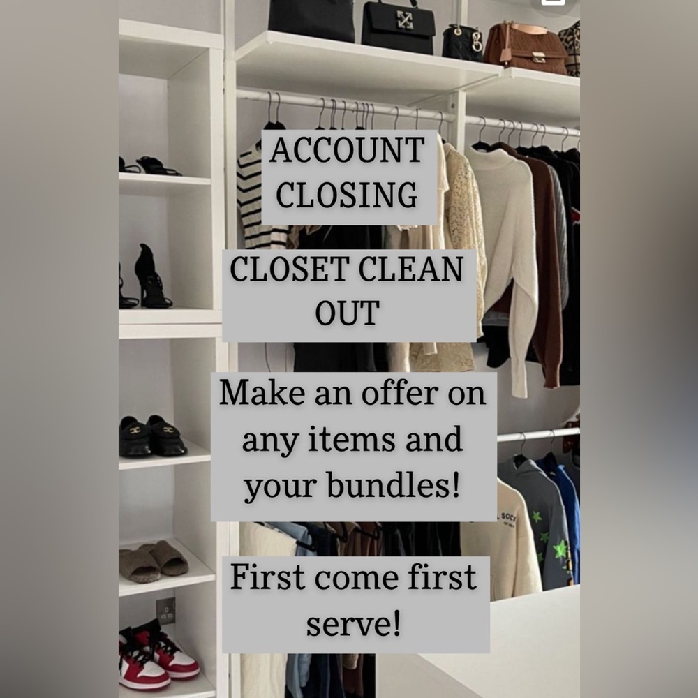 I will not be on Poshmark much longer!